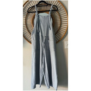 Trovata birds of paradise striped jumpsuit overalls size small